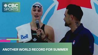 "The world record I thought I would never break" - Summer McIntosh on historic 200m butterfly race
