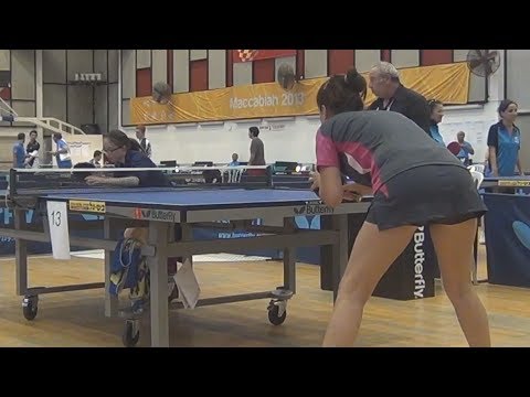 Evgeniya MUGURDUMOVA vs Dor KARMIT Israel, Tel Aviv, Macabiah 2013, Teams RUSSIA vs Israel