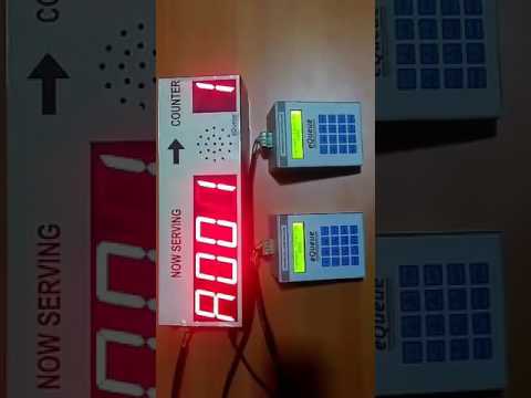 Wired Token Display System For Two Counter