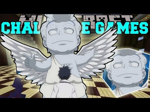 PopularMMOs Pat and Jen Minecraft_ ANGEL CHALLENGE GAMES - Lucky Block Mod Modded Mini-Game