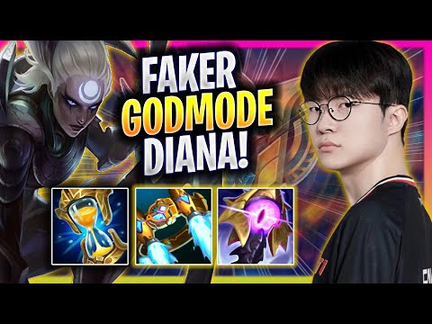 FAKER LITERALLY GOD MODE WITH DIANA! - T1 Faker Plays Diana JUNGLE vs Ekko! | Season 2025