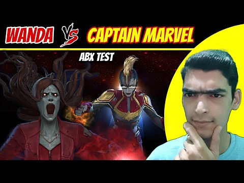🔥 Zombie Scarlet Witch Vs Captain Marvel New Uniform in ABX Test | Marvel Future Fight 