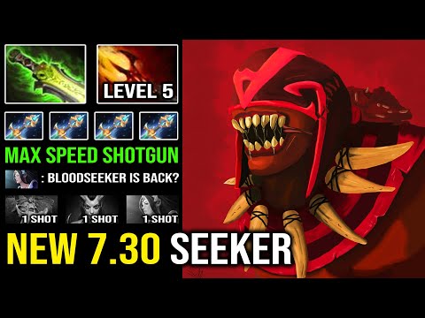 NEW 7.30 Magical Bloodseeker Level 5 Dagon Super Shotgun Burst Down Everyone EZ Fun Meta Dota 2