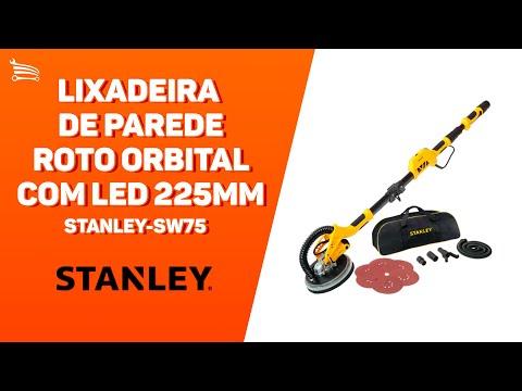 Lixadeira de Parede Roto Orbital com Led 230mm 9 Pol. 720W   - Video