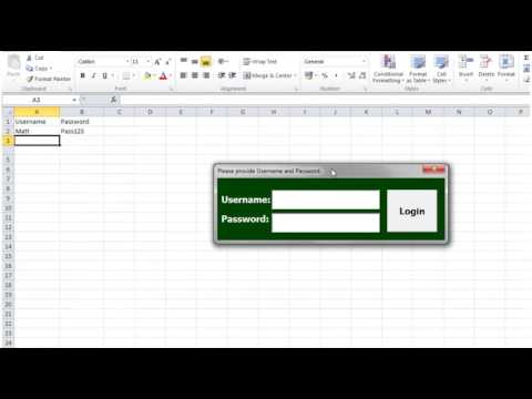 Excel 2010 VBA Tutorial 44   Userforms   Text Box and Password Field
