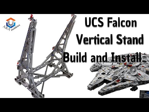 UCS Millennium Falcon Vertical Stand Build and Install Tutorial!! (Efferman Vertical Stand MOC)