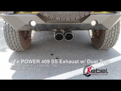 Jeep Wrangler (JK) 07-14 aFe POWER Rebel Series Cat-Back Exhaust 49-48054-B