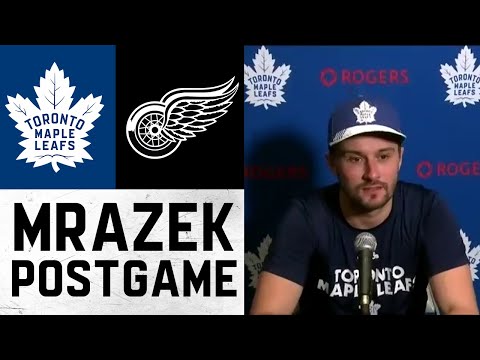 Petr Mrazek Post Game ' Toronto Maple Leafs at Detroit Red Wings ' January 29, 2022