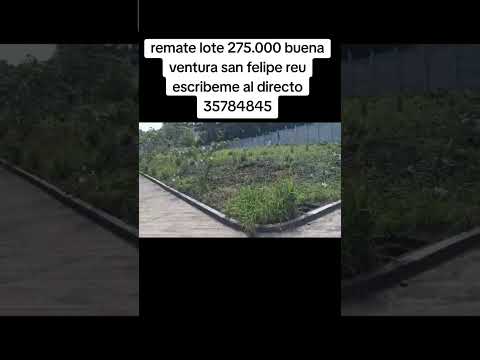 remate lote ubicado en buena ventura san felipe reu precio Q275 escribeme 35784845