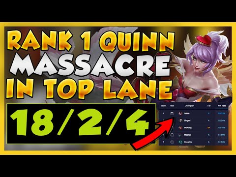 THIS IS WHY QUINN IS THE HIGHEST WINRATE TOP LANER! TURN TOP LANE INTO A MASSACRE- League of Legends
