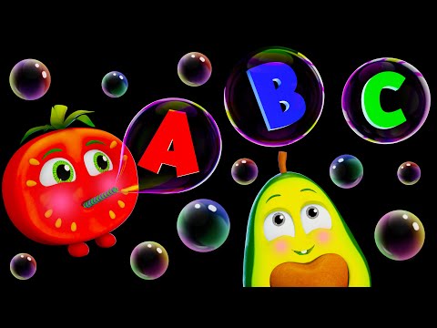 🌟 Learn ABC with Funky Fruits & Bubbles | Baby Sensory Animation + More Songs 🍉✨