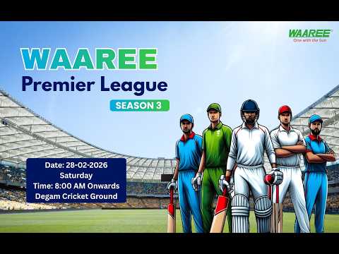 WAAREE PREMIER LEAGUE SEASON - 3 2026 I DEGAM CRICKET GROUND I