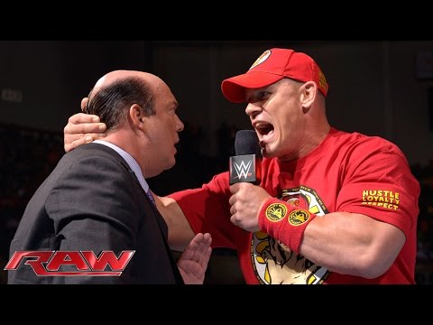 John Cena gives Paul Heyman until halftime: Raw, Sept. 15, 2014