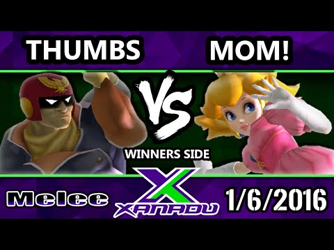 S@X 131 - Thumbs (Captain Falcon) Vs. MOM! (Peach) SSBM Tournament - Smash Melee