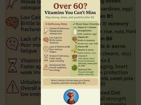 Over 60? Vitamins You Can’t Miss #healthyeating #over60 #vitamin
