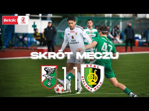 SKRÓT MECZU: Sokół Kleczew - Stal Stalowa Wola (1:1)