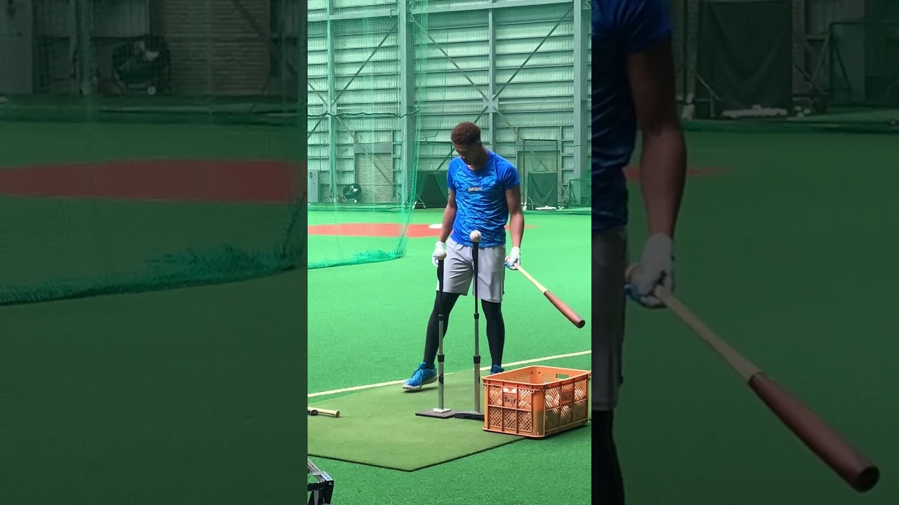 軸足を回さないイメージらしいけどどんなメリットあるかな？#万波中正 #shorts