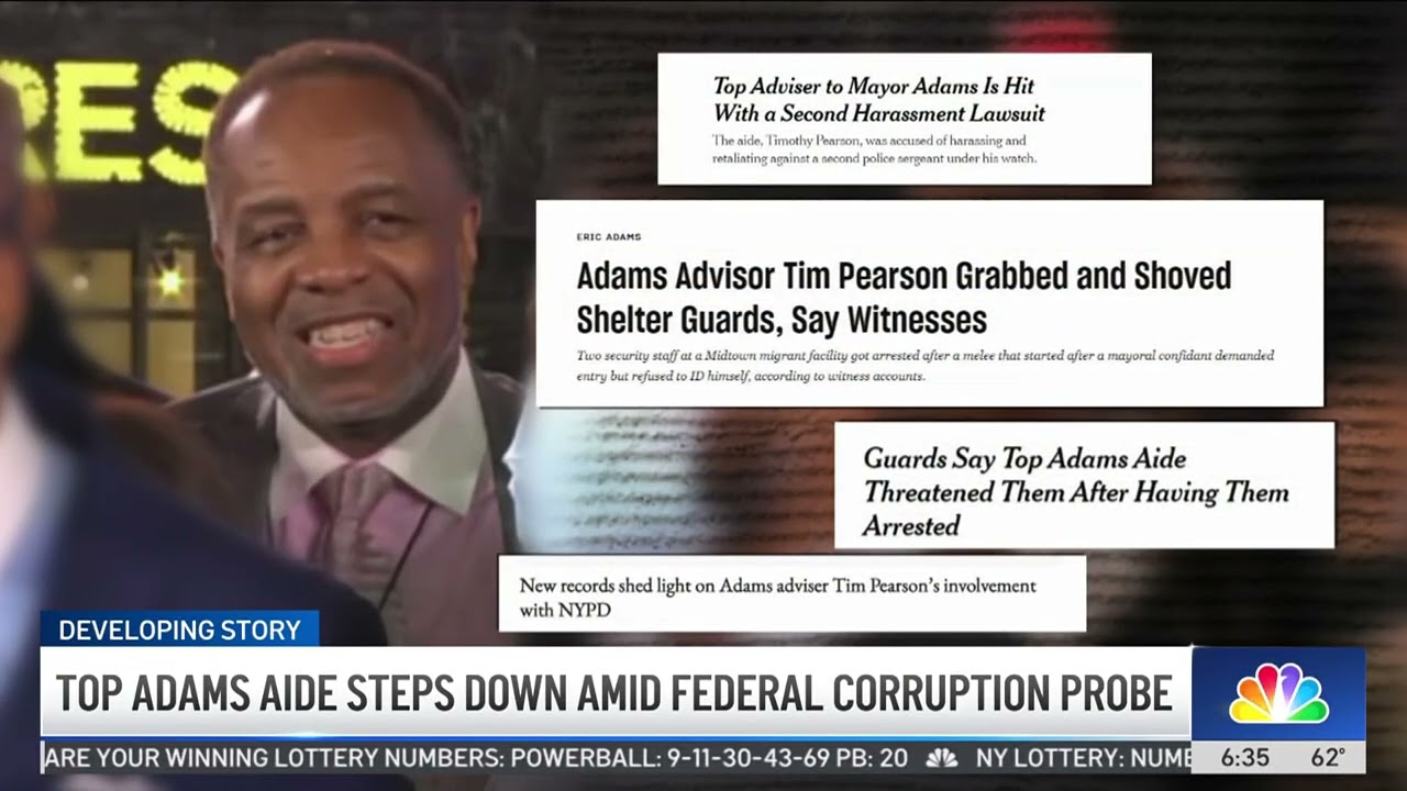 Tim Pearson, top aide to NYC mayor steps down amid federal corruption probe | NBC New York