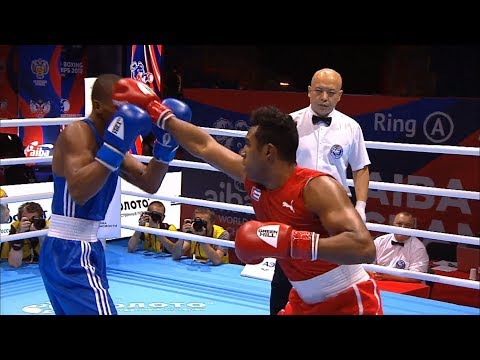 Round of 16 (75kg)  LOPEZ CARDONA Arlen (CUB) vs CEDENO Euri (DOM) /AIBA World 2019