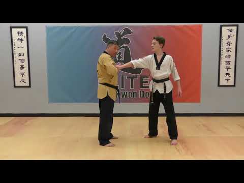 Elite Taekwondo Haldley - White/Yellow belt grab techniques