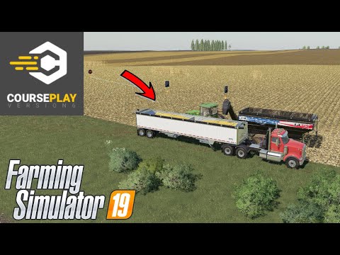 How to load / unload multiple hoppers or trailers with Courseplay in Farming Simulator 19