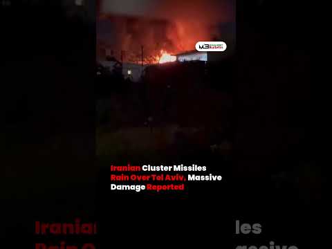 Iranian Cluster Missiles Rain Over Tel Aviv, Massive Damage Reported