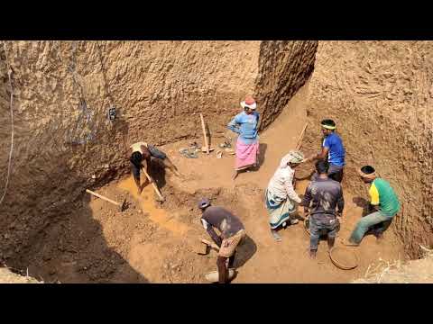 Well Digging By Hand Step By Step || Full water in 20 feet.