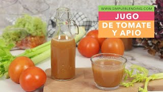 JUGO DE TOMATE Y APIO | Zumo de tomate con apio bajo en calorías | Jugo de tomate con extractor