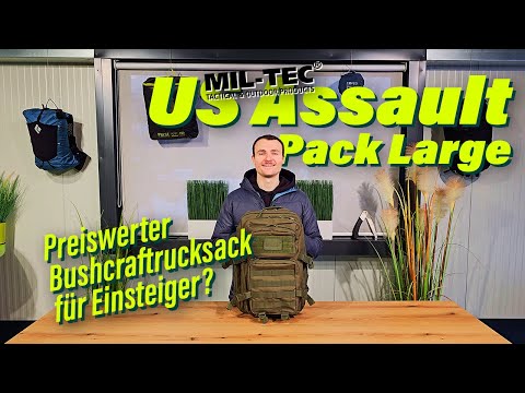 Preiswerter Bushcraftrucksack für Einsteiger? | Mil-Tec US Assault Pack Lg | packyourback.de