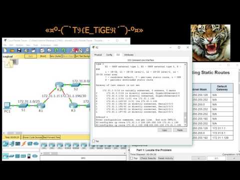 شرح ل Troubleshooting Static Routes - CCNA2 - 2.3.2.3