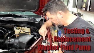 Silverado Washer Fluid Pump Testing and Replacement