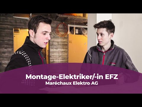 Lehre als Montage-Elektriker/-in EFZ bei der Maréchaux Elektro AG
