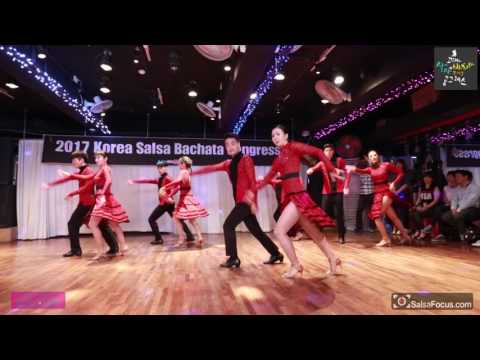Mambo Fire team show  2017 Korea salsa & Bachata congress pre-party @ Naomi