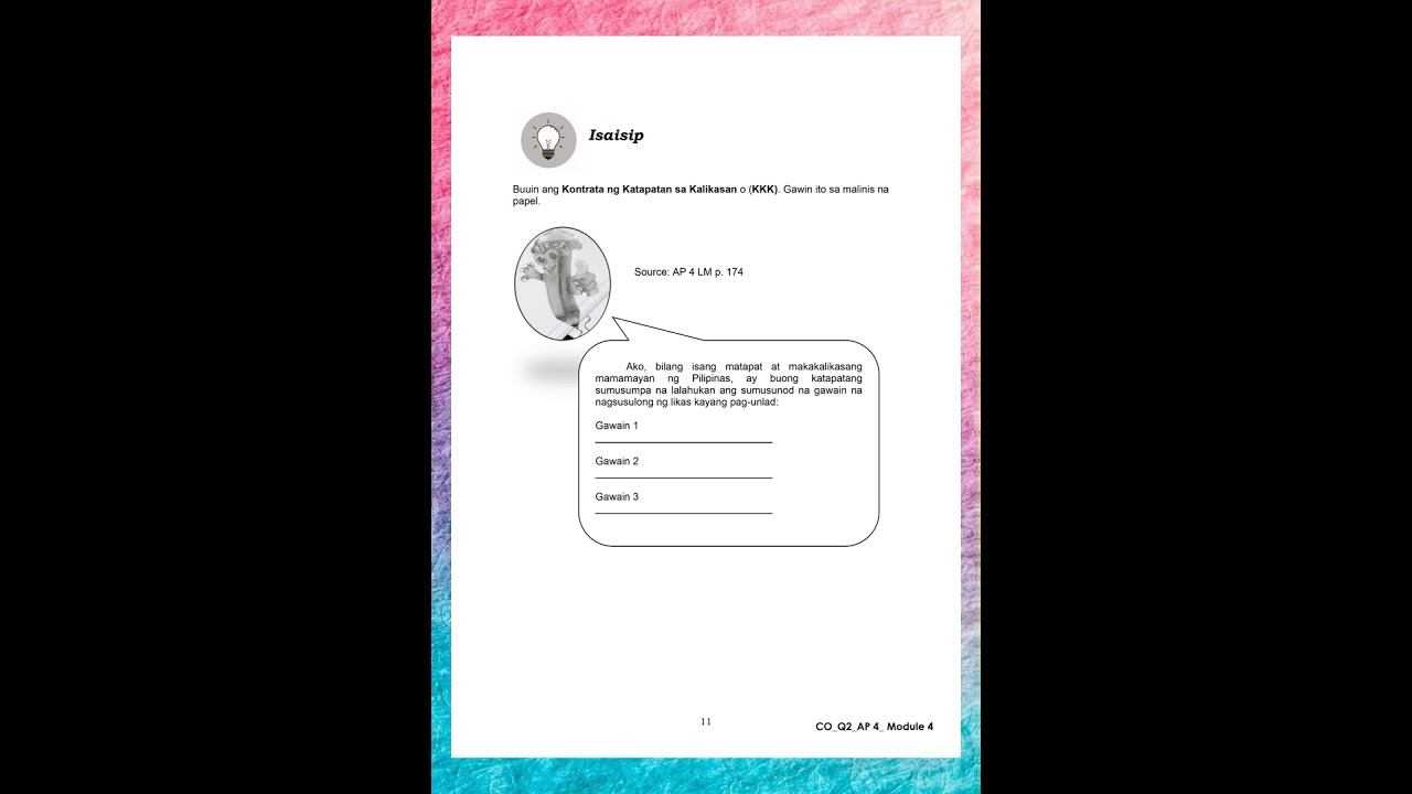 Araling Panlipunan Ikalawang Markahan – Modyul 4 MELC