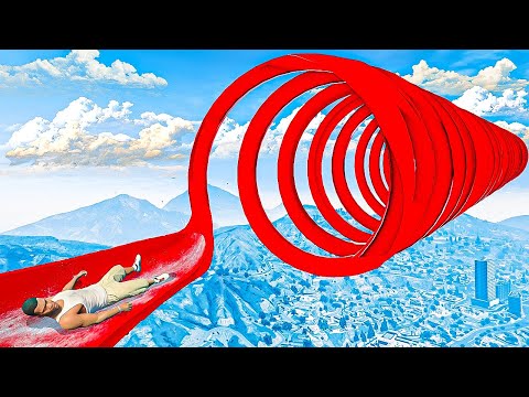 I found a 1000+ G force waterslide in GTA 5