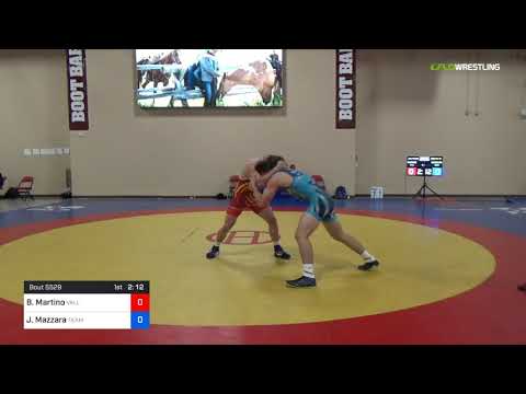 2018 Marine Corps US Open/UWW Junior Freestyle 79 Con 16 #1 - Brandon Martino (Vall) Vs. Joey Mazz