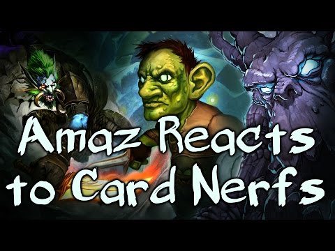 [Hearthstone] Amaz Reacts to Card Nerfs