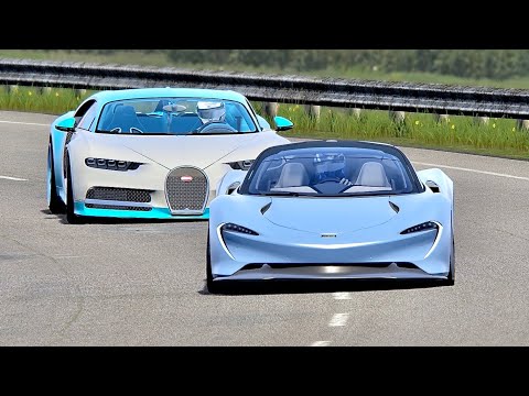 McLaren Speedtail vs Bugatti Chiron - Highlands