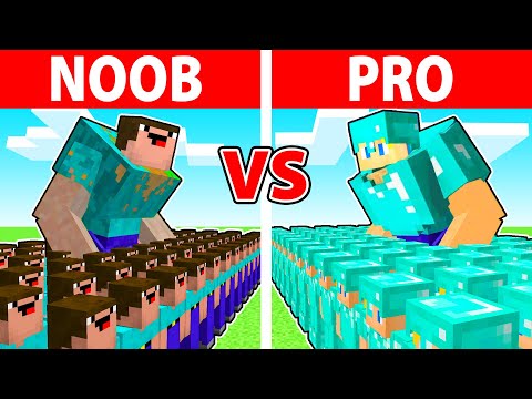 ESERCITO NOOB vs ESERCITO PRO! - Minecraft ITA