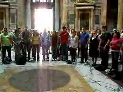 Trevecca Madrigalians at Pantheon Rome, Italy