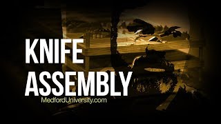 Knife Assembly - Assembling precision knife components by hand