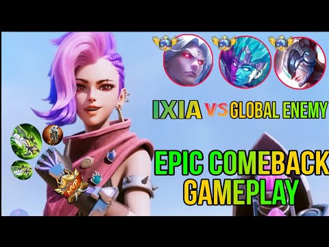 NEW HERO IXIA INTENCE EPIC COMEBACK GAMEPLAY - MLBB