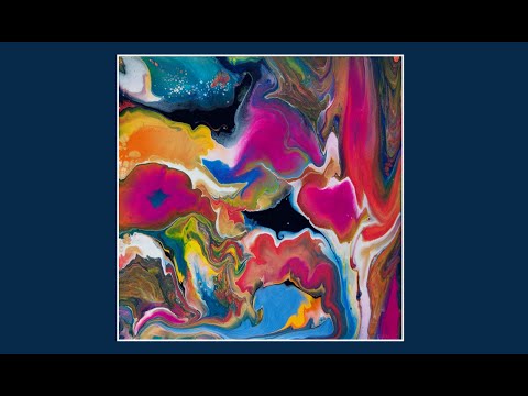 #8255 ♥ly Watercolor Effect Shoveled Puddles Contemporary Art Fluid Acrylics9.01 2021intuitive art