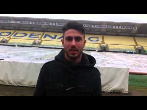 Il saluto di Piscitella ai tifosi del Modena