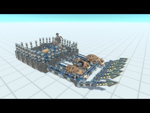 Soldier on brave pigs vs All Units | Animal Revolt Battle Simulator