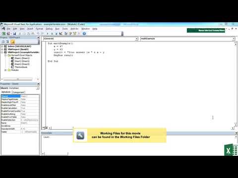 26. Declaring Variables And Data Types || VBA Tutorial || Lecture || Microsoft Excel ||