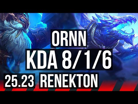 ORNN vs RENEKTON (TOP) | 8/1/6 | KR Master | 25.23