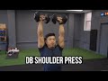 Dumbbell shoulder press
