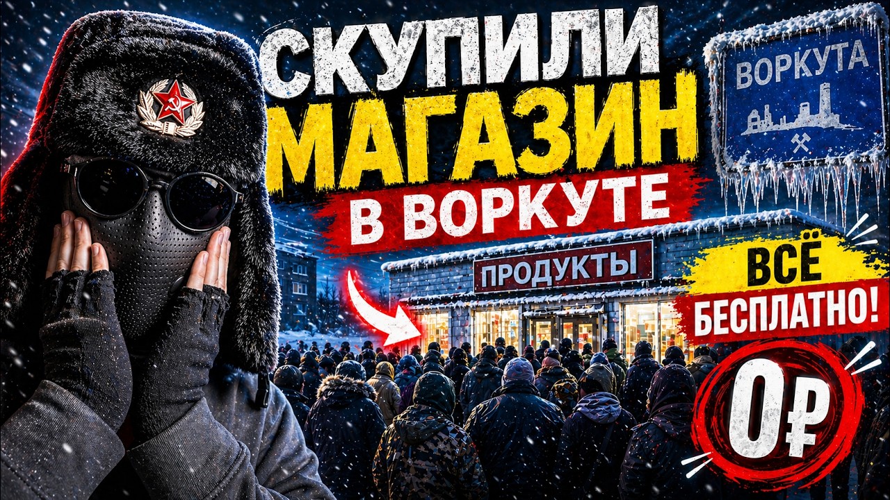 СКУПИЛ ВЕСЬ МАГАЗИН В ВОРКУТЕ И СДЕЛАЛ ВСЁ БЕСПЛАТНЫМ! | 3 СЕРИЯ