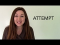 Attempt | Learn English words every day with Spotlight